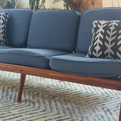 Mid Century Danish Teak 3 Seater Sofa, Couch Sette. Delivery Available 