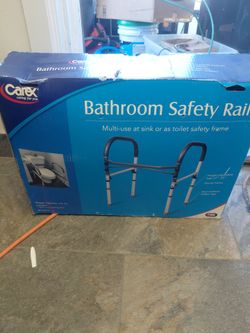 Senior Bathroom safety rail