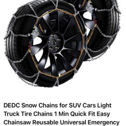 DEDC Snow Chains for SUV Cars Light Truck
