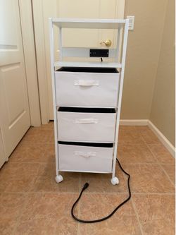 nightstand with plugs