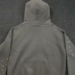 Neon Green Logo Spider City Style Unisex Pullover Sweatshirt Hoodie/ Medium Size