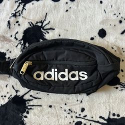 Adidas Fanny Pack With Gold Zippers