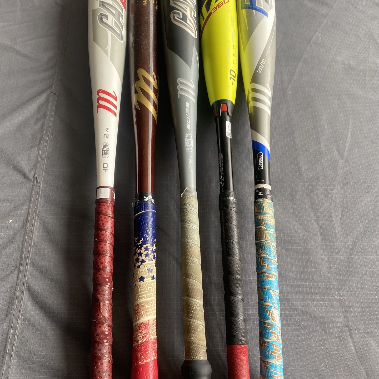 Easton ADV, Marucci CAT8 , CAT9, F5, Wood Youth Bats