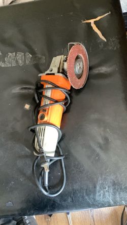 Chicago Electric Angle Grinder with Flap Disc