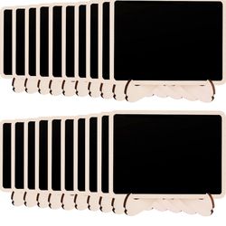 Amazon Basics Wood Mini Chalkboards Signs with Support Easels, 20 Pack