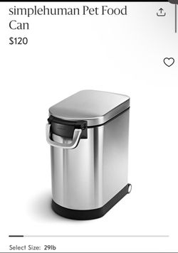 Simple human dog food container