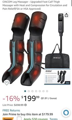 Cincom Air Compressor Leg Massager With Heat!