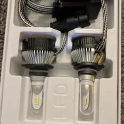 6000k Glacier White LED Headlight And 3000k Jdm Yellow LEDs Fog Lights 