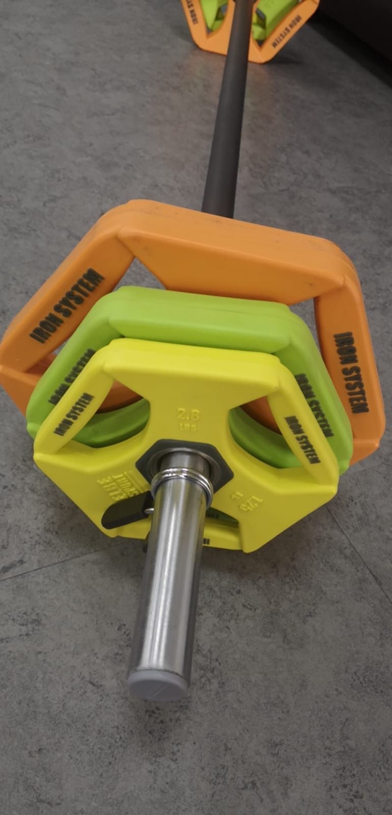 Pumping set - 40lbs plates + bar + weights clips