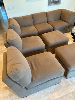 Brown Modular Sectional