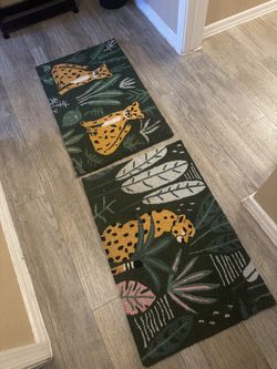 Two Cheetah Rugs