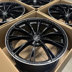 New 19” Audi Style Gloss Black Wheels – Fits Audi, VW, Mercedes, BMW & More (5x112, ET35)