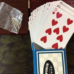 playing cards In The Wooden Box