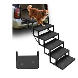 Dog Stairs for Car, Dog Steps for Car with Upgraded Load-Bearing Capacity, Dogs Stairs for Large Dogs, Pet Steps,(W19)