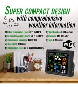 Sainlogic Professional WiFi Weather Station with Outdoor Sensor