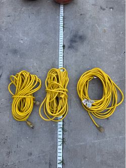 Commercial electric 50ft 12 gauge extension cord $45 each/cada uno