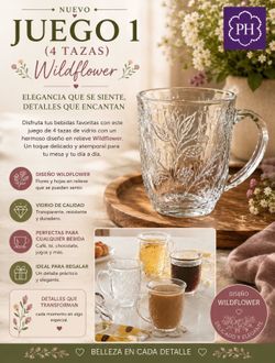 Princess House Tazas Wildflower