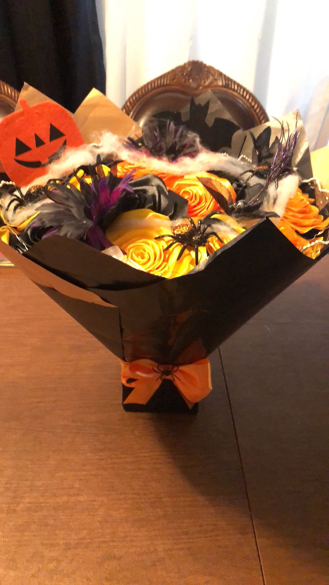 Ramos De Flores Eternas Decorado De Halloween π