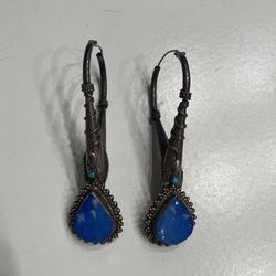 Sterling Silver and Stone Earrings