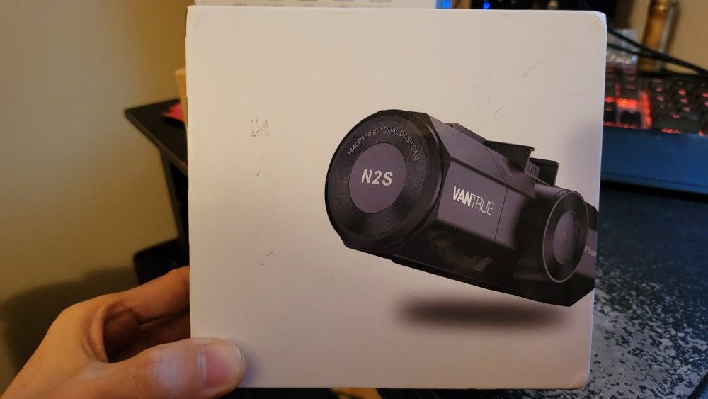 Vantrue N2S 4K Dash Cam With GPS, Front And Inside Dual 2.5K 1440p, IR Night Vision, 24/7 Recording Parking Mode, Motion Detection, 256gb Supported