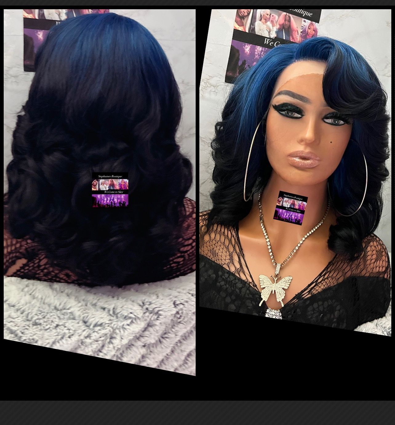 Human Hair Blended Lace Front Wig