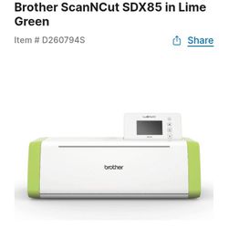 Brother Scan and Cut Sdx85 