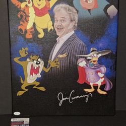 🔥 Jim Cummings Autographed 16x20 Canvas JSA COA🔥