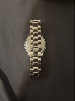 Jessica Simpson silver-tone crystal watch