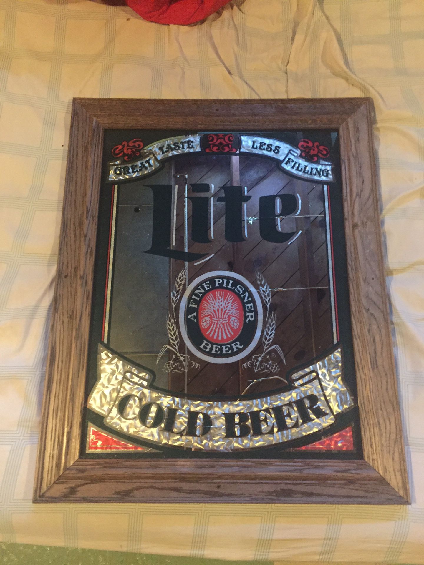 Beer mirror sign