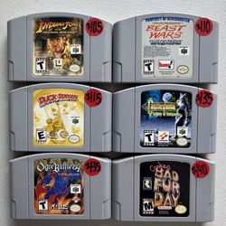 Nintendo 64. N64. $105-$140 Each 