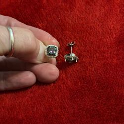 Sterling Silver Pierced Earrings ( 2 Pairs )