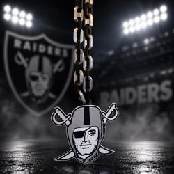 ⚪️⚫️Las Vegas Raiders Fan Hype Chain - 3D Printed⚫️⚪️