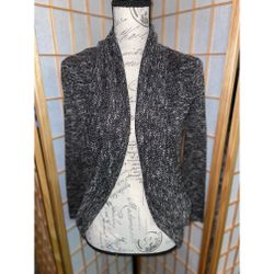 Women’s gray cardigan sweater long sleeve, preppy, workwear, casual apparel