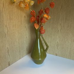 Mid Century Tall Pitcher Vase