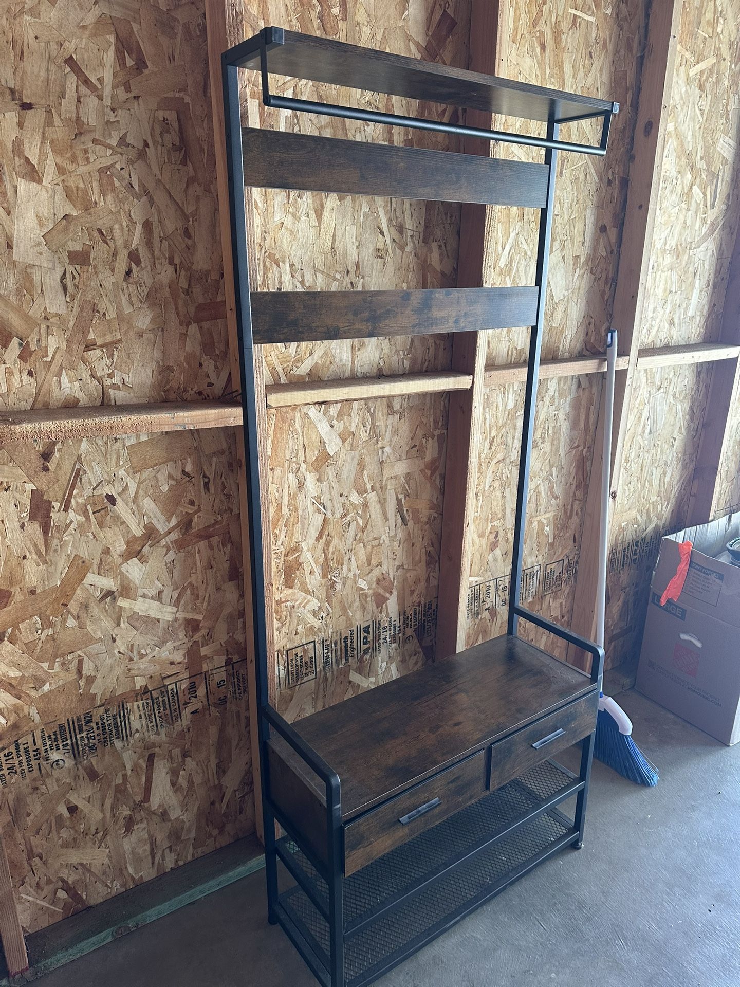 Coat Rack w Shoe Bench