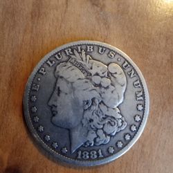 1881 Morgan Silver Dollars

