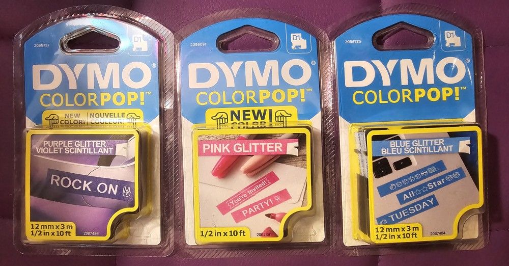 Dynamo Color Pop Label Maker Tape -D1  (Set Of 3)