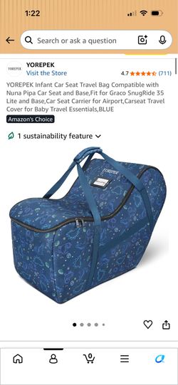Dinosaur infant car seat travel bag