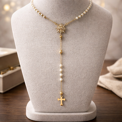 Rosary St. Jude/ Rosario San Judas Gold Plated/ Oro Laminado High Quality/Alta Calidad
