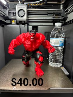 Red Hulk 3D Printed Figure