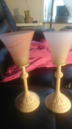 Metal candle holders