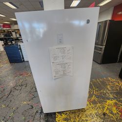 Sale Of The Week GE 33 Inch Up Right Freezer  White 17.3 Cu Ft 