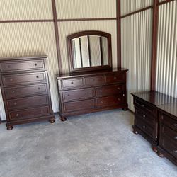 Ashley Furniture Wood Bedroom Set