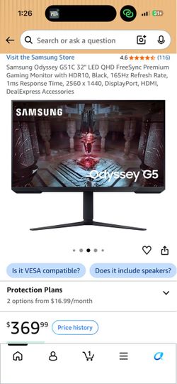 Samsung odyssey G5 G51C 32-inch gaming tv