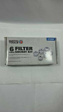 MATCO TOOLS OFSR60 6 PIECE OIL FILTER SOCKET SET