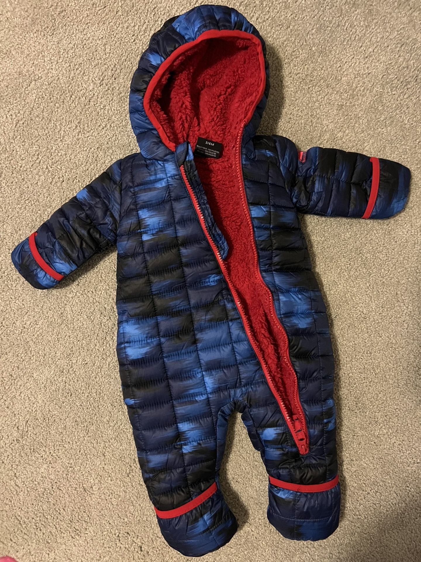 Fleece Baby Bunting Bodysuit For Winter Cold Weather – Infant One Piece Kids Hooded Romper Outerwear Baby Jacket