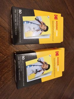 Kodak Zink Photo Paper 2 X 3 50 Count (2 New Box)