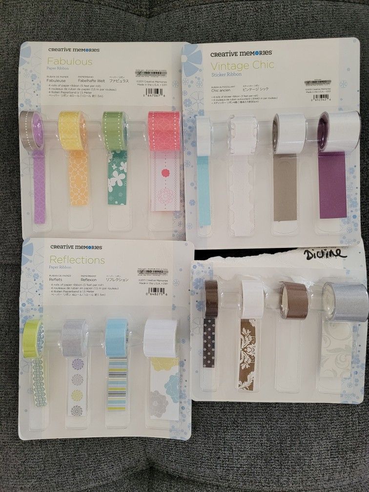 16 Paper Ribbons, Creative Memories, Scrapbooking