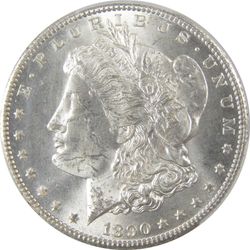 1890 CC Morgan Dollar MS 63 PCGS Silver Uncirculated SKU:I18904
