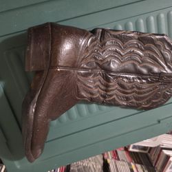 J Chisholm Brown Leather Western Cowboy Boots 👢 Men Size 10.5